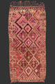 TM 2297, pile rug with a wild character + a geometric pattern full of variations that only show up on second sight, from the eastern MiddleAtlas or the nearby Moulouya valley, Morocco, 1960s/70s, 395 x 195 cm / 13' x 6' 6'', high resolution image + price on request