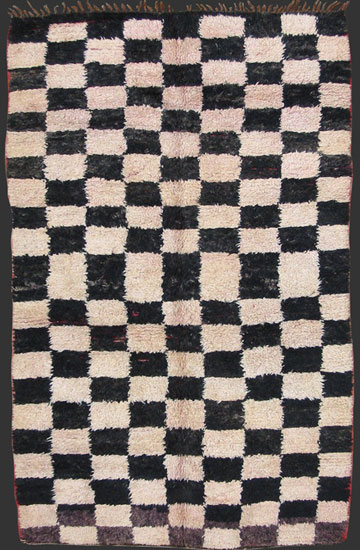 TM 1263, extremely rare Beni Mguild or Ait Sgougou double sided pile rug, western Middle Atlas, Morocco, 1970/80, 290 x 190 cm (9' 6'' x 6' 3'') ...more