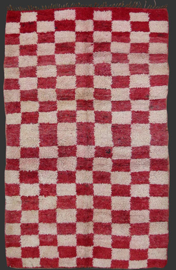 TM 1263, extremely rare Beni Mguild or Ait Sgougou double sided pile rug, western Middle Atlas, Morocco, 1970/80, 290 x 190 cm (9' 6'' x 6' 3'') ...more